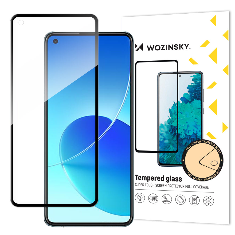 Wozinsky grūdintas stiklas Oppo Reno6 4G – juodas -- Oppo Reno 6