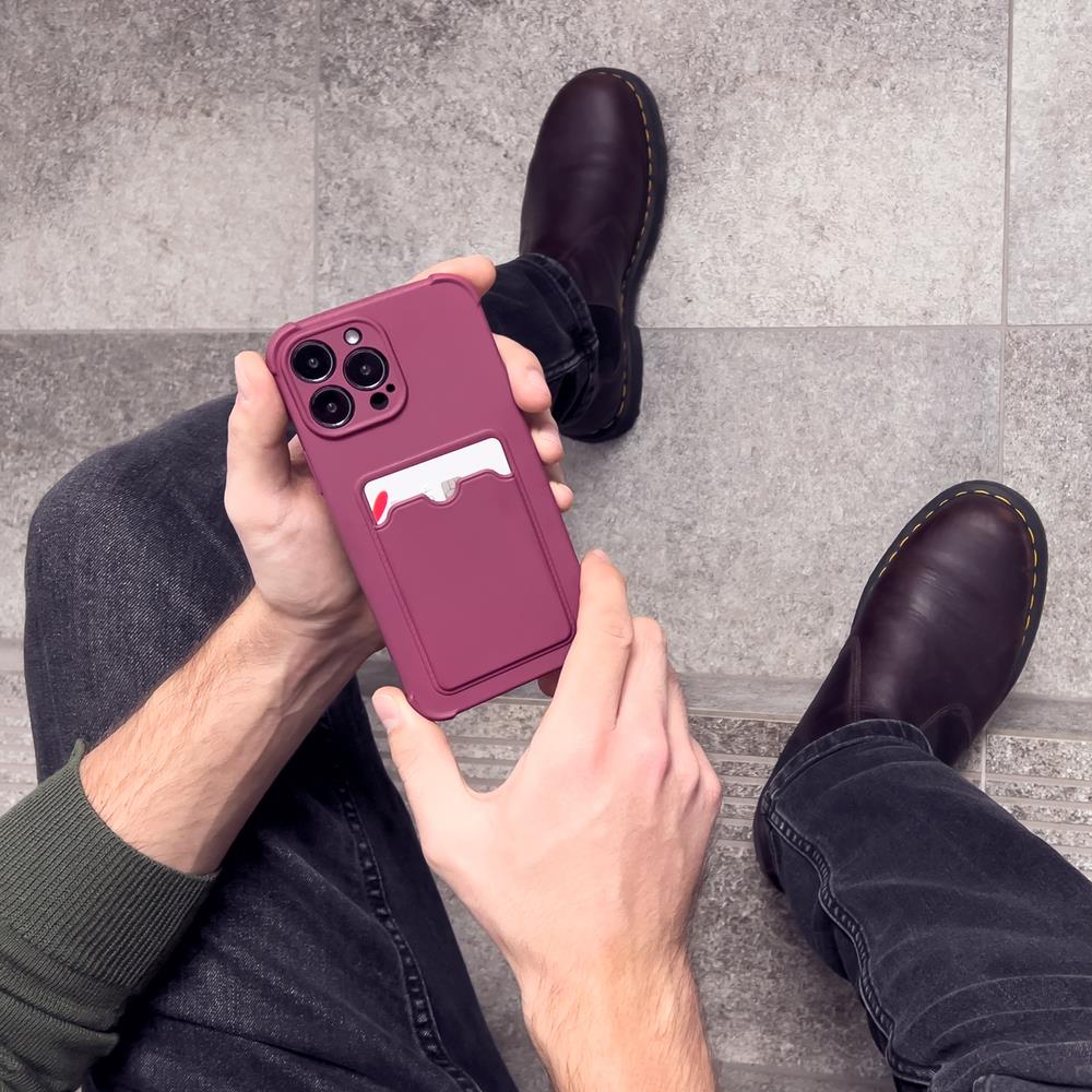 Dėklas su kortelių skyriumi iPhone 11 Pro – raudonas -- iPhone 11 Pro