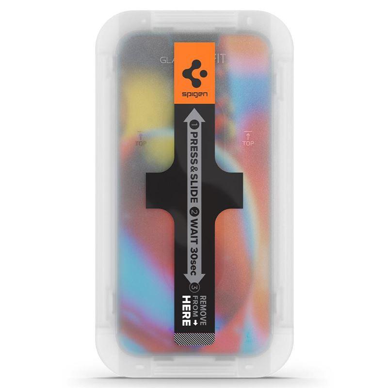 Spigen Glas TR EZ Fit grūdintas stiklas iPhone 13/14/16e (2 vnt.)