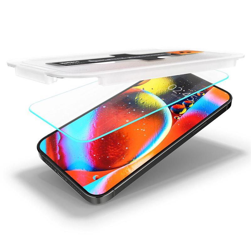 Spigen Glas TR EZ Fit grūdintas stiklas iPhone 13/14/16e (2 vnt.)