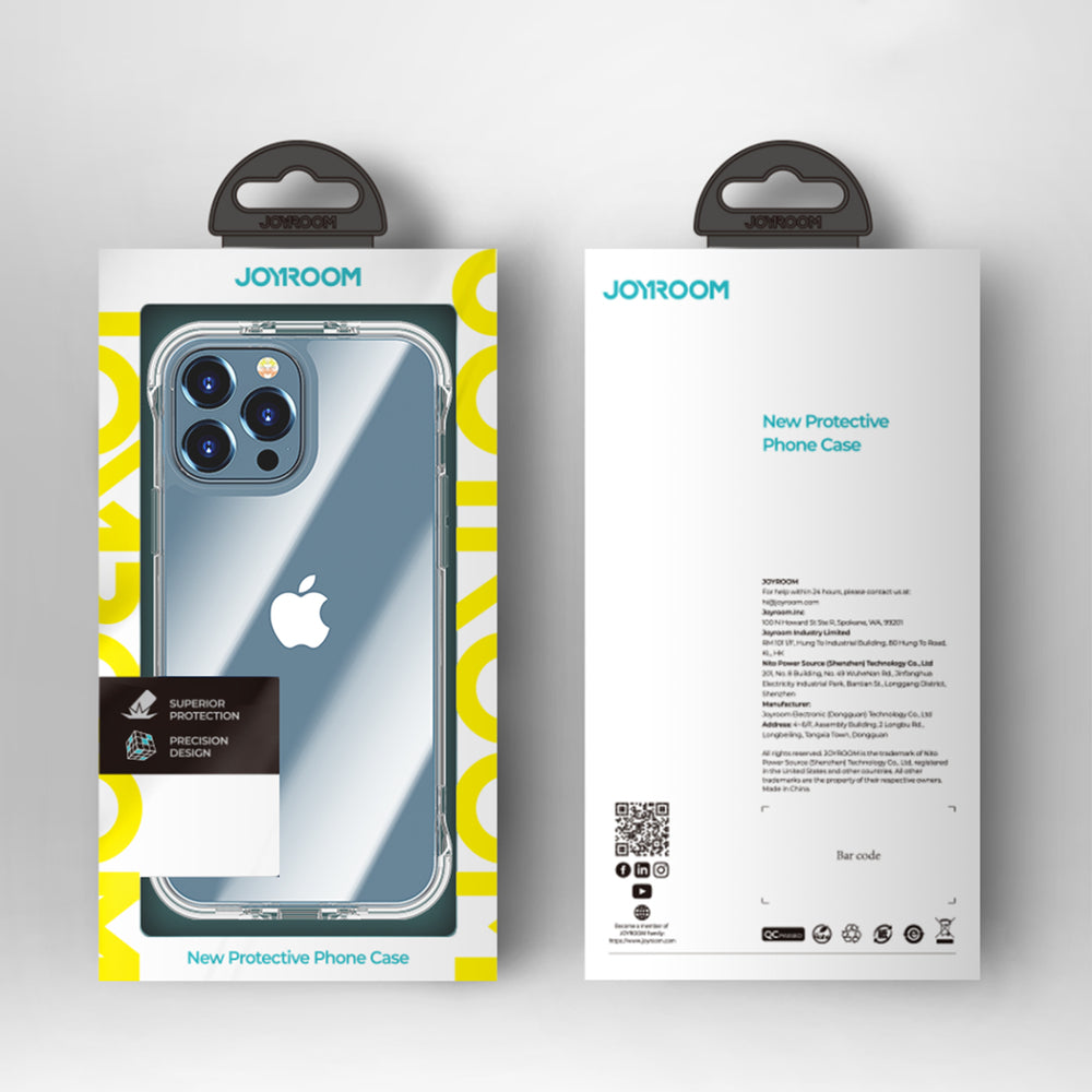 Joyroom Defender dėklas iPhone 13 – skaidrus, su stovu -- iPhone 13