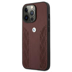 BMW odinis Curve Perforate dėklas iPhone 13/13 Pro – raudonas