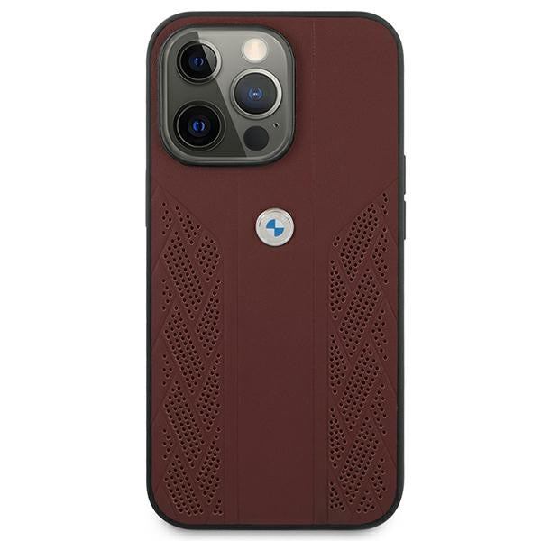 BMW odinis Curve Perforate dėklas iPhone 13/13 Pro – raudonas