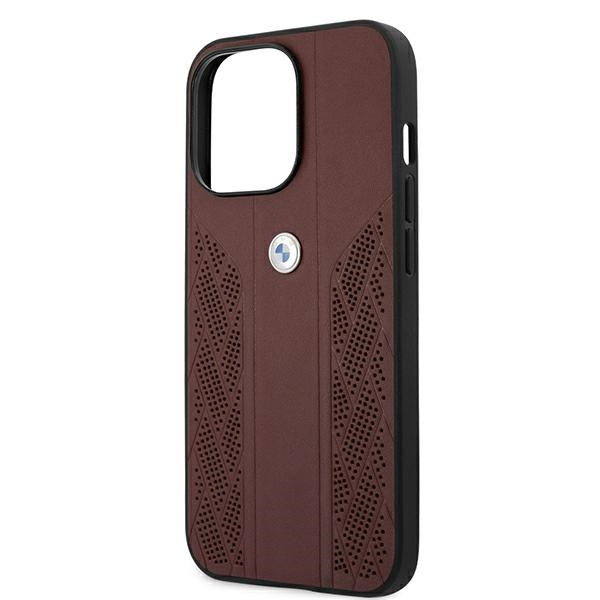BMW odinis Curve Perforate dėklas iPhone 13/13 Pro – raudonas