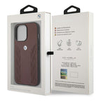 BMW odinis Curve Perforate dėklas iPhone 13/13 Pro – raudonas