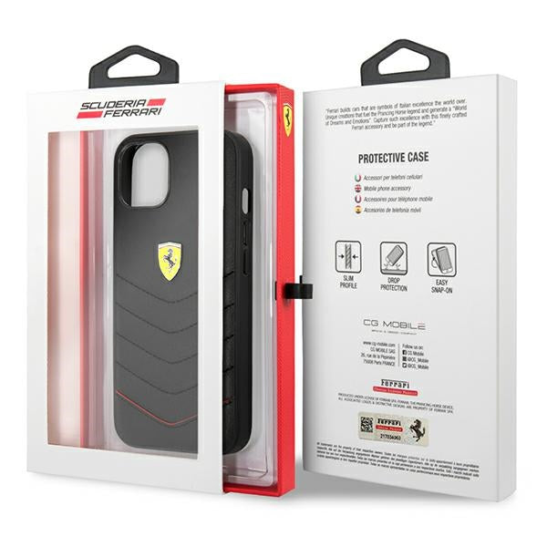 Ferrari Off Track Quilted dėklas iPhone 13 mini – juodas