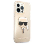 Karl Lagerfeld dėklas iPhone 13/13 Pro – auksinis