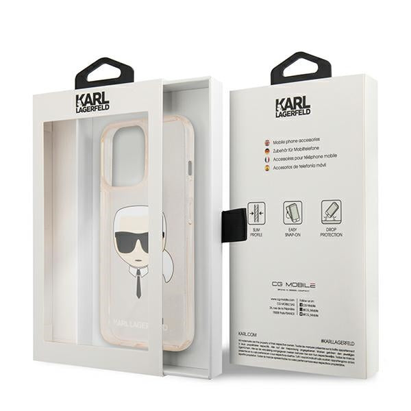 Karl Lagerfeld dėklas iPhone 13/13 Pro – auksinis