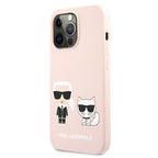 Karl Lagerfeld silikoninis dėklas iPhone 13 / 13 Pro – rožinis