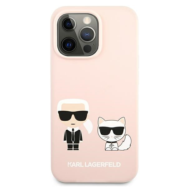 Karl Lagerfeld silikoninis dėklas iPhone 13 / 13 Pro – rožinis