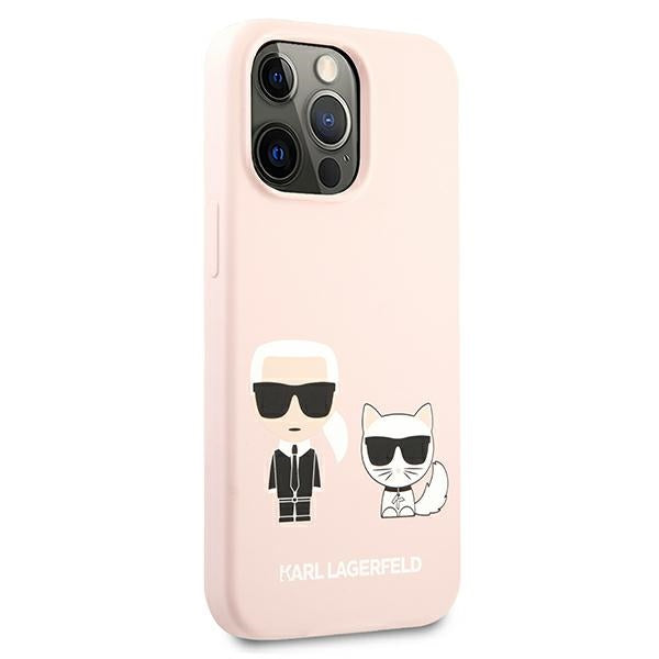 Karl Lagerfeld silikoninis dėklas iPhone 13 / 13 Pro – rožinis