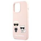 Karl Lagerfeld silikoninis dėklas iPhone 13 / 13 Pro – rožinis