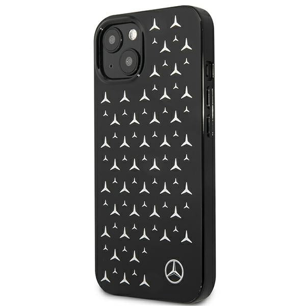 Mercedes-Benz Stars Pattern dėklas iPhone 13 mini – juodas