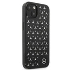 Mercedes-Benz Stars Pattern dėklas iPhone 13 mini – juodas