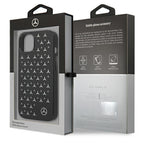 Mercedes-Benz Stars Pattern dėklas iPhone 13 mini – juodas