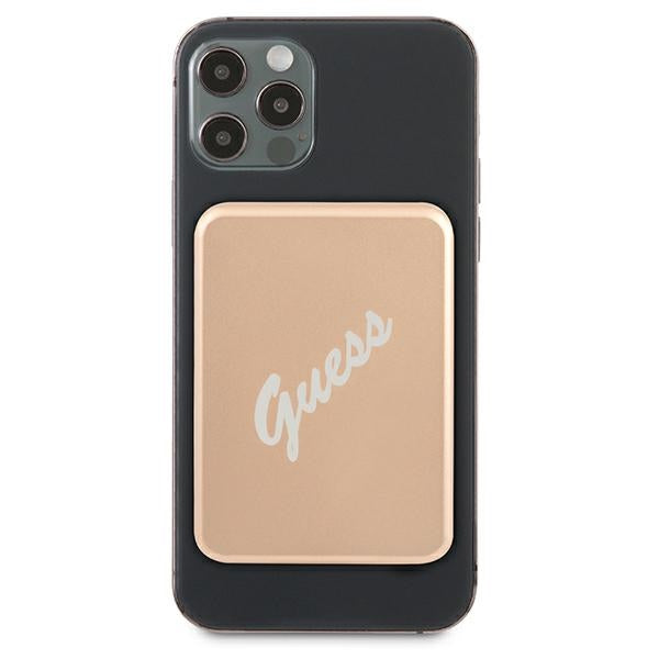 Guess indukcinė išorinė baterija 5W GUPBMSVSLG 3000mAh auksinė/auksinė MagSafe