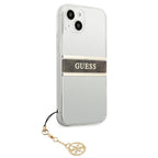 Guess skaidrus dėklas iPhone 13 mini – 4G Strap Charm