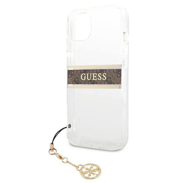 Guess skaidrus dėklas iPhone 13 mini – 4G Strap Charm