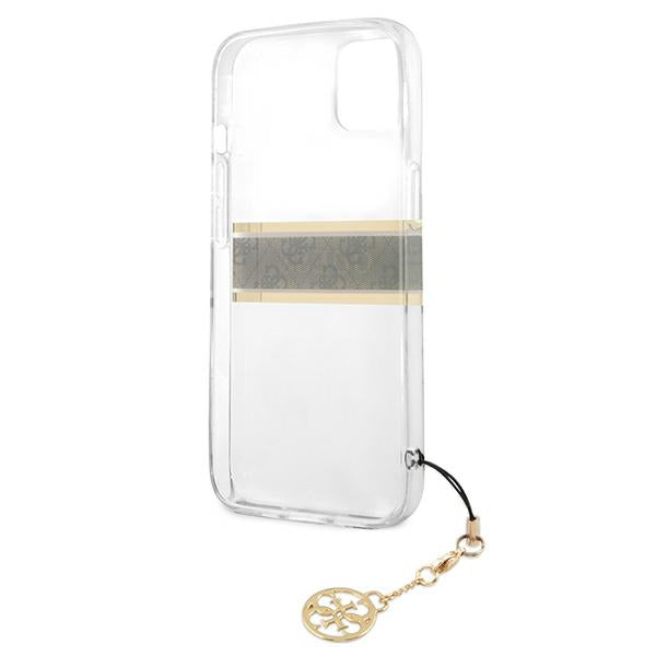 Guess skaidrus dėklas iPhone 13 mini – 4G Strap Charm