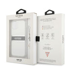 Guess skaidrus dėklas iPhone 13 mini – 4G Gray Strap Charm