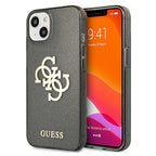 Guess dėklas iPhone 13 mini – juodas, Glitter 4G