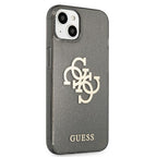 Guess dėklas iPhone 13 mini – juodas, Glitter 4G