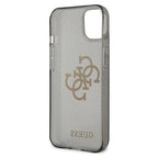 Guess dėklas iPhone 13 mini – juodas, Glitter 4G