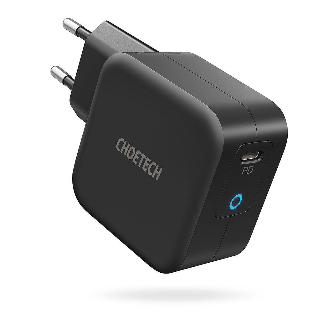 Choetech GaN USB Type C sieninis įkroviklis 61W Power Delivery juodas (Q6006) Antrasis paveikslėlis