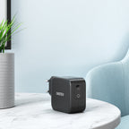 Choetech GaN USB Type C sieninis įkroviklis 61W Power Delivery juodas (Q6006)