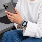 Dirželis Tech-Protect NylonLoop Apple Watch 8 / 9 / 10 / 11 / 12 / SE / Ultra (44 / 45 / 46 / 49 mm), šviesiai mėlynas --...