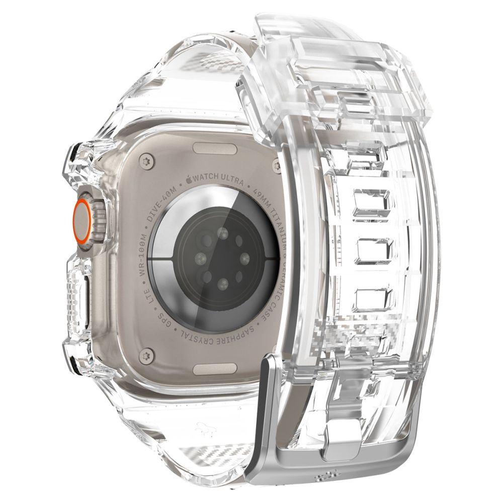 Dirželis Spigen Rugged Armor Pro Apple Watch Ultra 1 / 2 (49 mm), skaidrus -- Apple Watch Ultra (49 mm), Apple Watch...