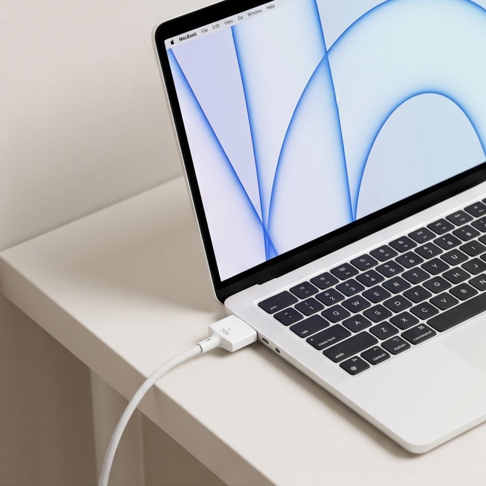 Kabelis Tech-Protect MMC01 Ultraboost USB-C - MagSafe 3, 140W, 300 cm, baltas -- MacBook