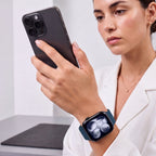 Dirželis Tech-Protect Silicone Apple Watch 8 / 9 / 10 / 11 / 12 / SE / Ultra (44 / 45 / 46 / 49 mm), tamsiai mėlynas --...