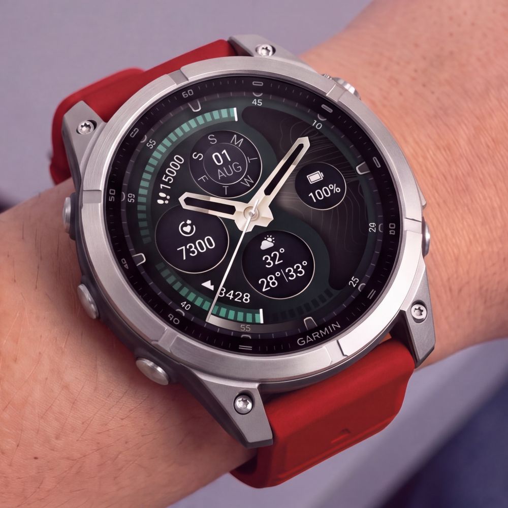 Dirželis Tech-Protect Silicone Garmin Fenix 5 / 6 / 6 Pro / 7 / 8 / 8 Pro / E / 9 / 9 Pro (47 mm), tamsiai raudonas --...