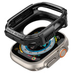 Dėklas Spigen Rugged Armor Apple Watch Ultra 1 / 2 (49 mm), matinis juodas -- Apple Watch Ultra (49 mm), Apple Watch...