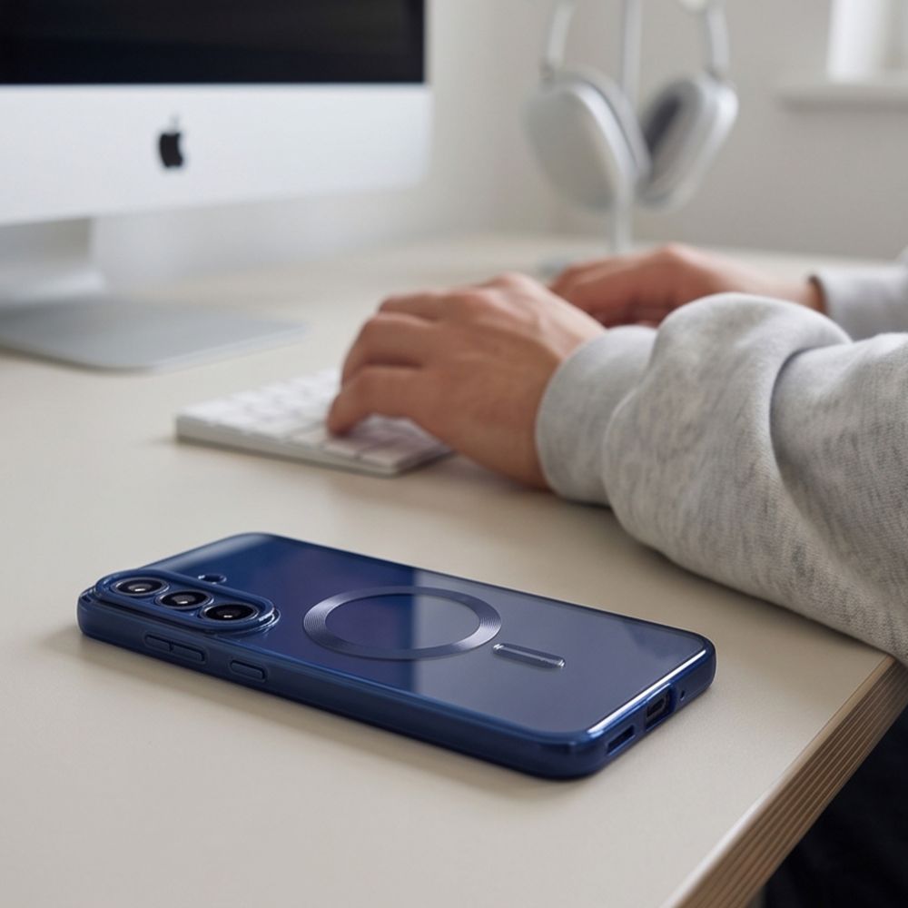 Dėklas Tech-Protect MagFlex MagSafe Samsung Galaxy S26 FE, tamsiai mėlynas -- Galaxy S26 FE