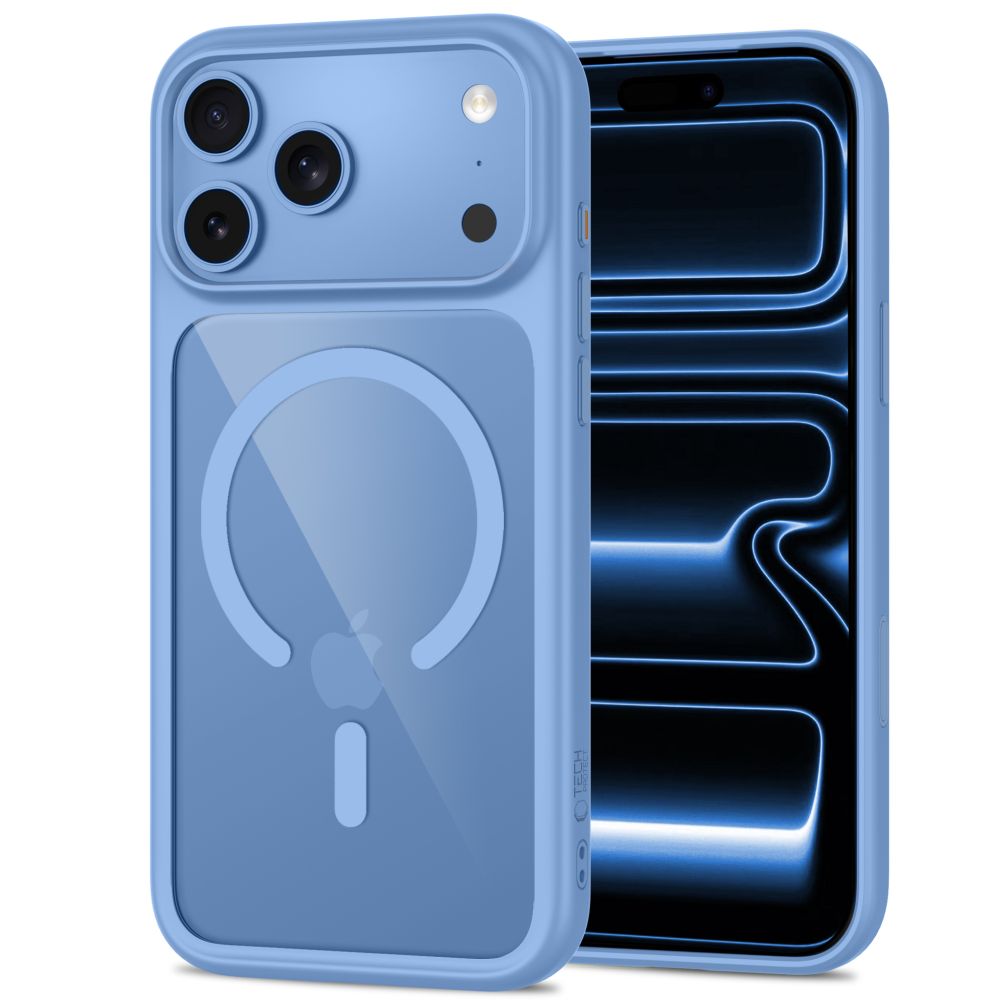 Dėklas Tech-Protect MagOne MagSafe CC + apsauginis stiklas (2 vnt.) iPhone 17 Pro Max / 18 Pro Max, šviesiai...