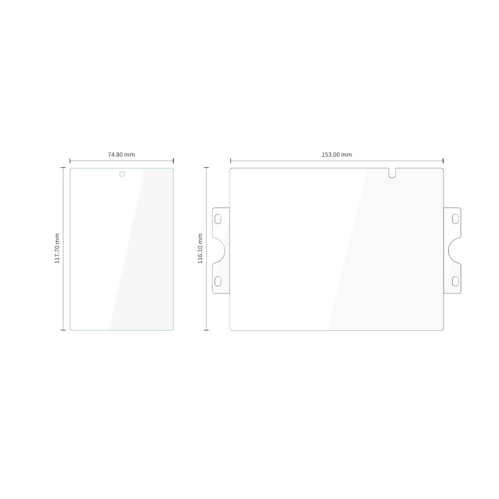 Apsauginis stiklo ir plėvelės rinkinys Tech-Protect Easy Set Foil & Glass Fit+ 4in1 Galaxy Z Fold 8, skaidrus -- Galaxy Z...