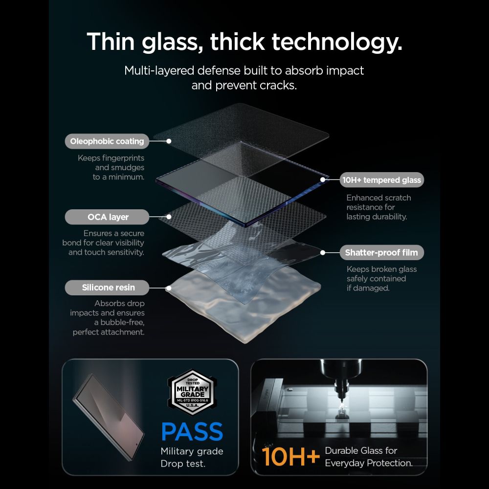 Apsauginis stiklas Spigen Glas.tR EZ Fit Pro AC Galaxy S26 FE, skaidrus, 2 vnt. -- Galaxy S26 FE
