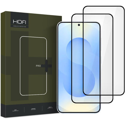 Apsauginis stiklas Hofi Glass Pro+ Galaxy S24 / S25, 2 vnt., juodas -- Galaxy S24, Galaxy S25