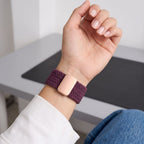 Dirželis Tech-Protect NylonMag Apple Watch 8 / 9 / 10 / 11 / 12 / SE / Ultra (44 / 45 / 46 / 49 mm), tamsiai bordo --...