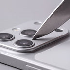 Kameros apsauginis stiklas Tech-Protect CamAlloy Fit+ iPhone 18 Pro, sidabrinis -- iPhone 18 Pro