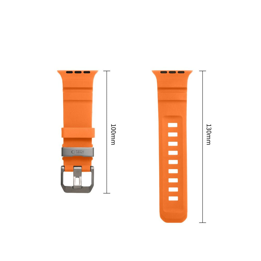 Dirželis Tech-Protect Motion Apple Watch 8 / 9 / 10 / 11 / 12 / SE / Ultra (44 / 45 / 46 / 49 mm), oranžinis -- Apple...