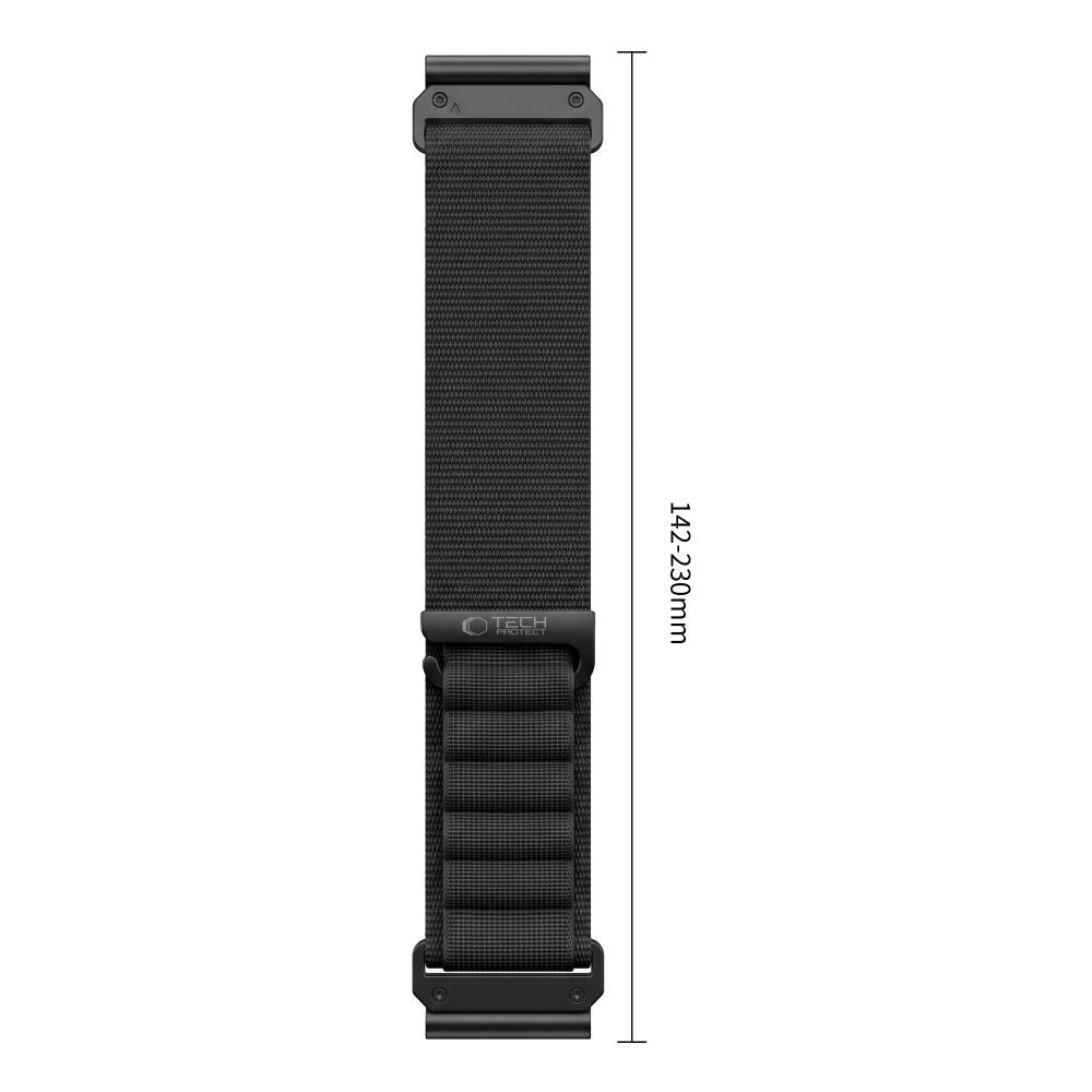 Dirželis Tech-Protect Nylon Pro Garmin Fenix 5X / 5X Plus / 6X / 6X Pro / 7X / 8 / 8 Pro / 9 / 9 Pro (47 mm), juodas --...