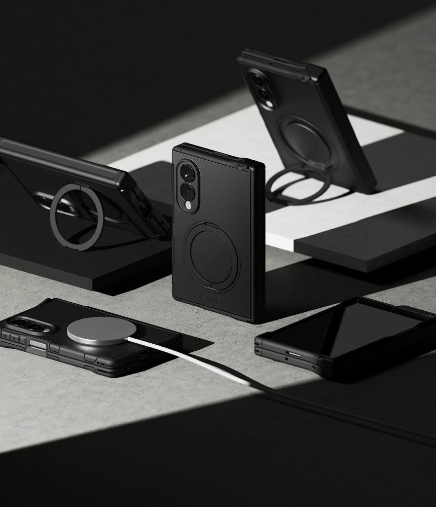 Dėklas Ringke Alles Magnetic MagSafe Galaxy Z Fold 8, juodas -- Galaxy Z Fold 8