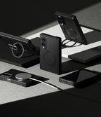 Dėklas Ringke Alles Magnetic MagSafe Galaxy Z Fold 8, juodas -- Galaxy Z Fold 8