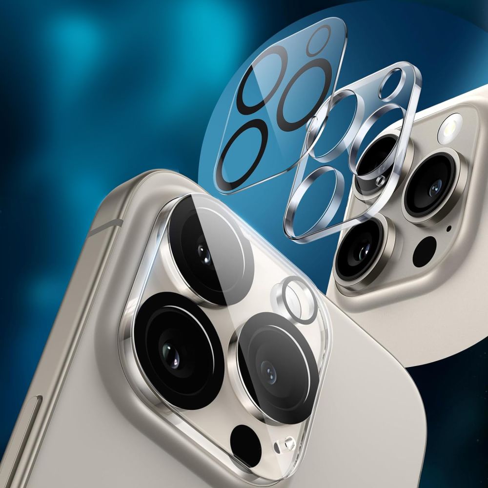 Kameros apsauginis stiklas Hofi Cam Pro+ iPhone 16 Pro / 16 Pro Max, skaidrus -- iPhone 16 Pro, iPhone 16 Pro Max