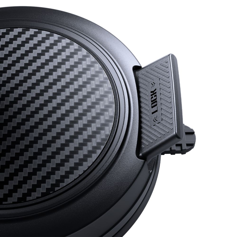 Automobilinis telefono laikiklis Spigen STK100 VacuumLock Magnetic MagSafe prietaisų skydeliui, juodas -- Uncategorized