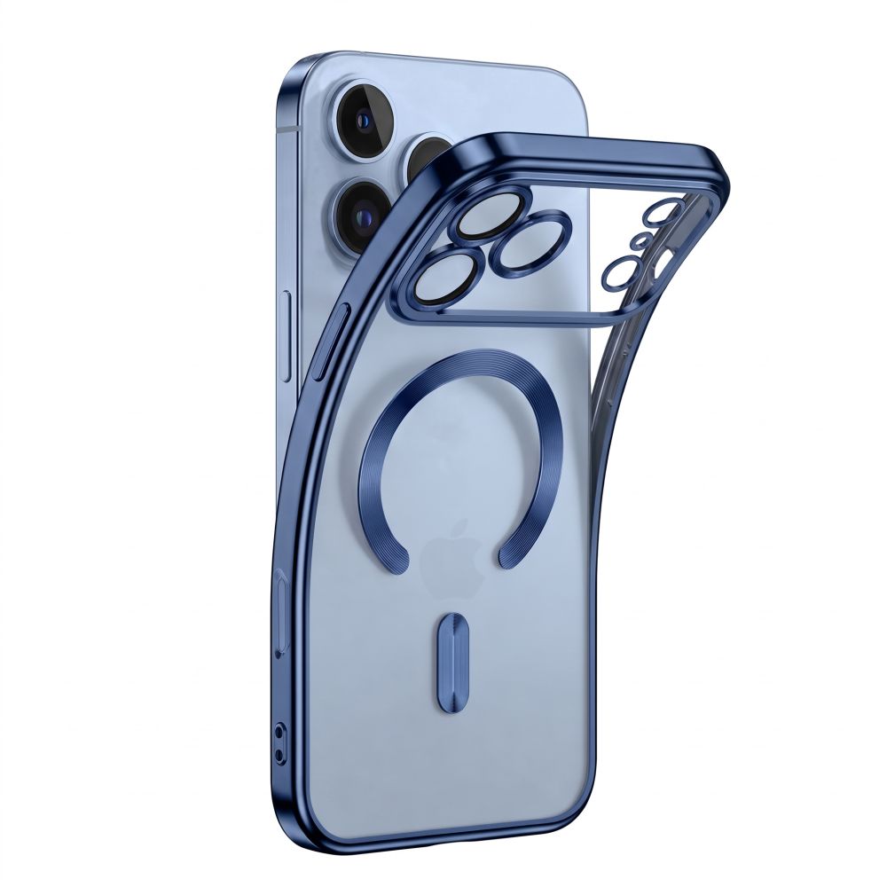 Dėklas Tech-Protect MagFlex MagSafe iPhone 17 Pro / 18 Pro, blizgus šviesiai mėlynas -- iPhone 17 Pro, iPhone 18 Pro