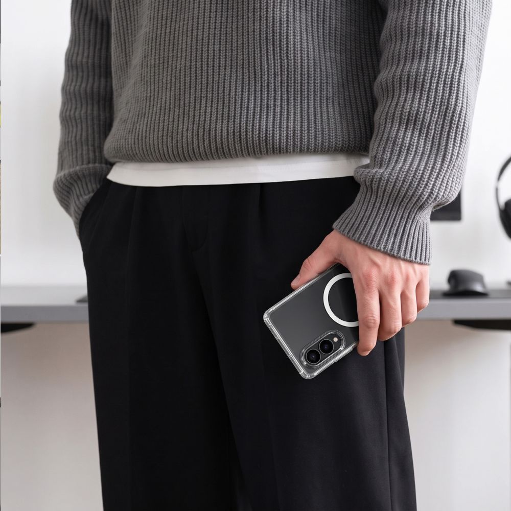 Dėklas Tech-Protect MagPeak MagSafe Samsung Galaxy Z Fold 8, skaidrus -- Galaxy Z Fold 8